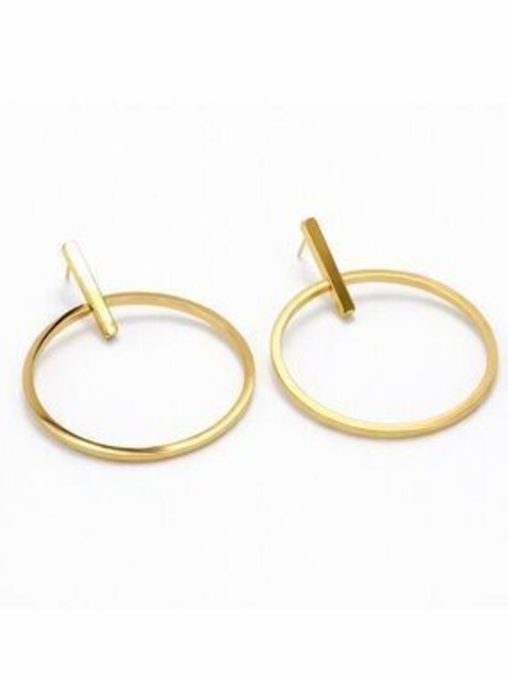 Gold Geometric Dangling Earrings (4009)